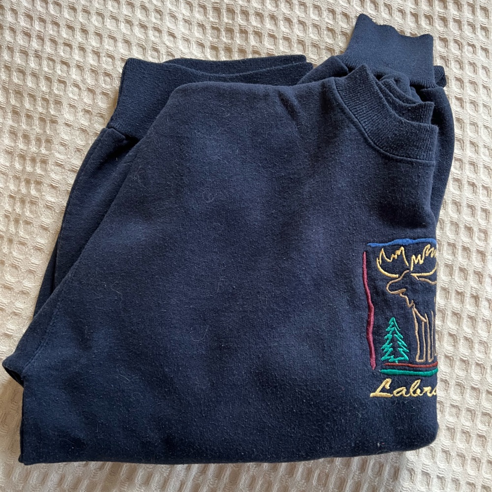 90’s Canadian Labrador moose oversized sweater